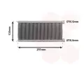 Vmnk tepla vnitnho vytpn VAN WEZEL ‐ VAW 09016702