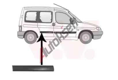 VAN WEZEL Ozdobn / ochrann lita dve VAW 0903426, 0903426