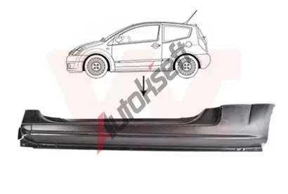 VAN WEZEL Práh dveří VAW 0917101, 0917101 VAN WEZEL Práh dveří VAW 0917101, 0917101