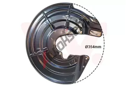 VAN WEZEL Ochrann plech proti neistotm brzdovho kotoue VAW 0961371, 0961371