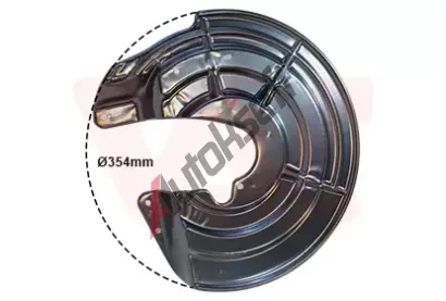VAN WEZEL Ochrann plech proti neistotm brzdovho kotoue VAW 0961372, 0961372