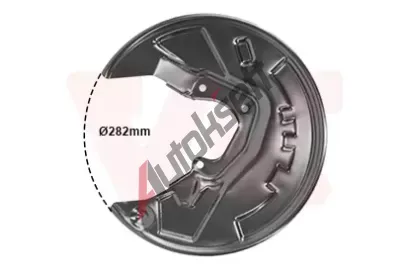 VAN WEZEL Ochranný plech proti nečistotám brzdového kotouče VAW 0965374, 0965374 VAN WEZEL Ochranný plech proti nečistotám brzdového kotouče VAW 0965374, 0965374