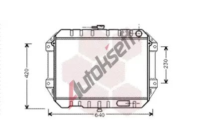 VAN WEZEL Chladič vody VAW 11002027, 11002027 VAN WEZEL Chladič vody VAW 11002027, 11002027