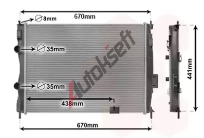 VAN WEZEL Chladi vody VAW 13002414, 13002414