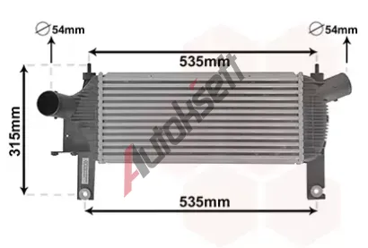 VAN WEZEL Chladi vzduchu intercooler VAW 13004339, 13004339