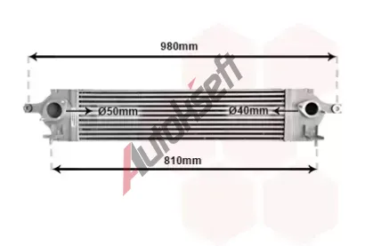 VAN WEZEL Chladi vzduchu intercooler VAW 13004350, 13004350