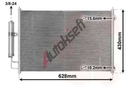 VAN WEZEL Kondenzátor - klimatizace VAW 13005328, 13005328 VAN WEZEL Kondenzátor - klimatizace VAW 13005328, 13005328