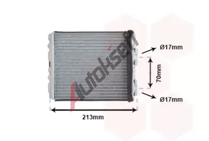 VAN WEZEL Výměník tepla vnitřního vytápění VAW 13006226, 13006226 VAN WEZEL Výměník tepla vnitřního vytápění VAW 13006226, 13006226