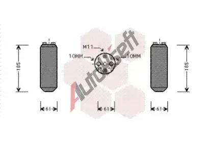 VAN WEZEL Surna klimatizace VAW 1300D187, 1300D187