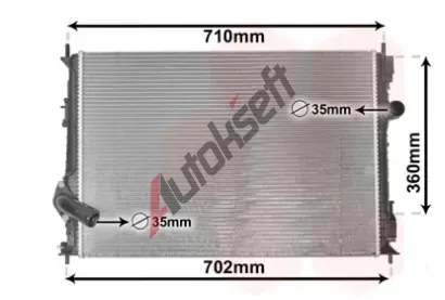 VAN WEZEL Chladi vody VAW 13012702, 13012702