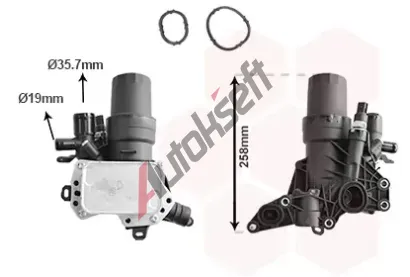 VAN WEZEL Chladi� oleje VAW 13013715, 13013715