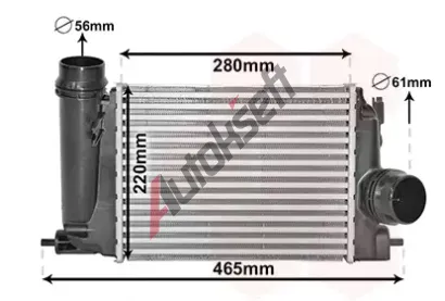 VAN WEZEL Chladi vzduchu intercooler VAW 13014703, 13014703