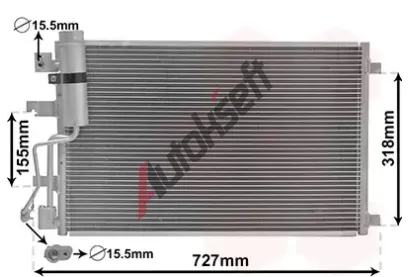 VAN WEZEL Kondenztor klimatizace VAW 13015290, 13015290