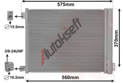 VAN WEZEL Kondenztor klimatizace VAW 13015701, 13015701