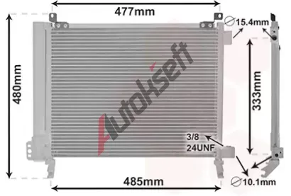 VAN WEZEL Kondenztor klimatizace VAW 13015704, 13015704