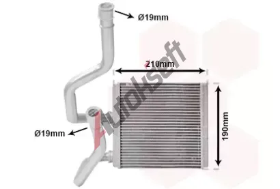 VAN WEZEL Vmnk tepla vnitnho vytpn VAW 13016700, 13016700