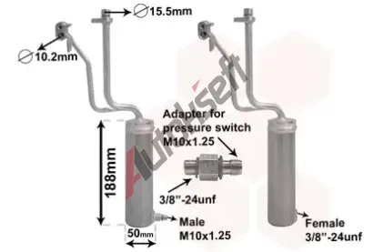 VAN WEZEL Vysoue klimatizace VAW 1301D284, 1301D284