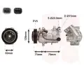 Kompresor klimatizace VAN WEZEL ‐ VAW 1301K700