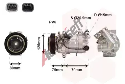 VAN WEZEL Kompresor klimatizace VAW 1301K700, 1301K700