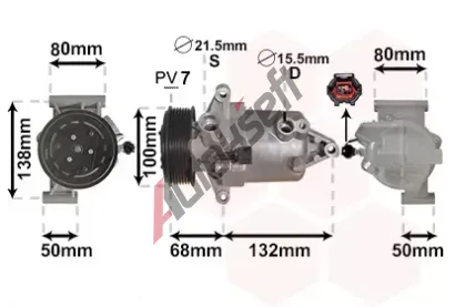 VAN WEZEL Kompresor klimatizace VAW 1301K703, 1301K703