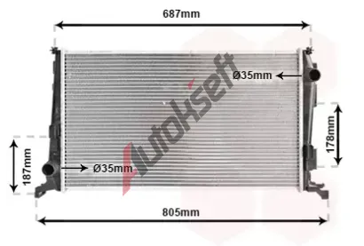 VAN WEZEL Chladi vody VAW 15002005, 15002005