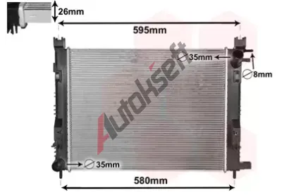 VAN WEZEL Chladi vody VAW 15002008, 15002008