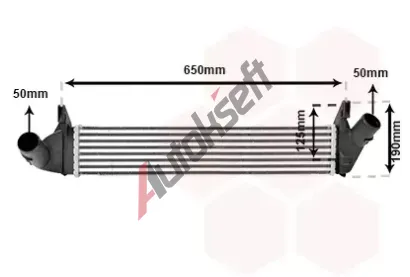 VAN WEZEL Chladič vzduchu intercooler VAW 15004006, 15004006 VAN WEZEL Chladič vzduchu intercooler VAW 15004006, 15004006