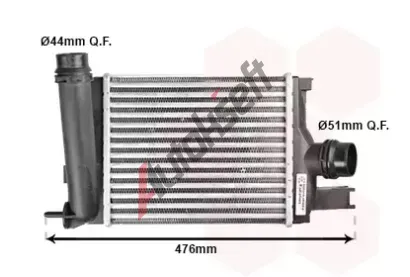 VAN WEZEL Chladi vzduchu intercooler VAW 15004642, 15004642