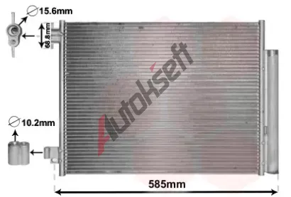 VAN WEZEL Kondenztor klimatizace VAW 15005011, 15005011