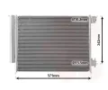 Kondenztor klimatizace VAN WEZEL ‐ VAW 15005700