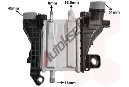 VAN WEZEL Chladič vzduchu intercooler VAW 15014701, 15014701 VAN WEZEL Chladič vzduchu intercooler VAW 15014701, 15014701
