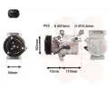 Kompresor klimatizace VAN WEZEL ‐ VAW 1501K702