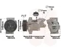 Kompresor klimatizace VAN WEZEL ‐ VAW 1501K704