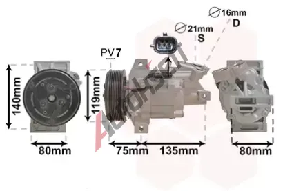 VAN WEZEL Kompresor klimatizace VAW 1501K704, 1501K704