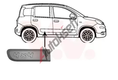 VAN WEZEL Ozdobn / ochrann lita dve VAW 1613428, 1613428