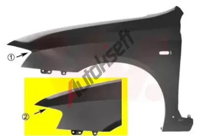 VAN WEZEL P pedn blatnk s otvorem pro blika VAW 1626656, 1626656