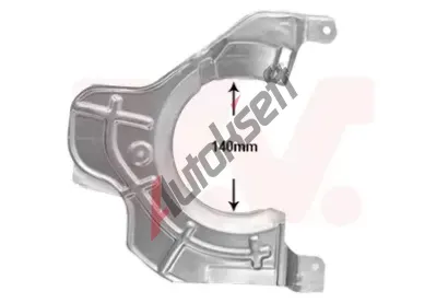 VAN WEZEL Ochrann� plech proti ne�istot�m brzdov�ho kotou�e VAW 1651371, 1651371