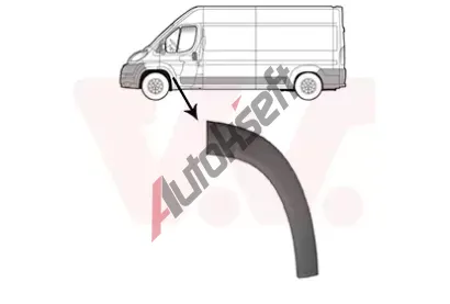 VAN WEZEL Ozdobn / ochrann lita dve VAW 1651403, 1651403