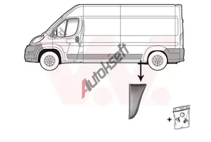 VAN WEZEL Ozdobná / ochranná lišta boční stěny VAW 1651415, 1651415 VAN WEZEL Ozdobná / ochranná lišta boční stěny VAW 1651415, 1651415
