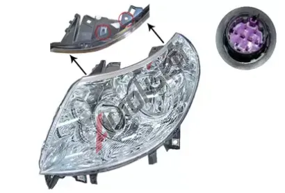 VAN WEZEL Hlavní světlomet VAW 1651963, 1651963  VAN WEZEL Hlavní světlomet VAW 1651963, 1651963