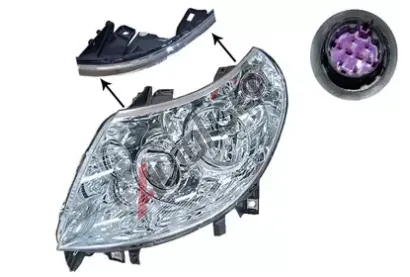 VAN WEZEL Hlavní světlomet VAW 1651963M, 1651963M  VAN WEZEL Hlavní světlomet VAW 1651963M, 1651963M