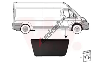 VAN WEZEL Ozdobná / ochranná lišta dveří VAW 1652404, 1652404 VAN WEZEL Ozdobná / ochranná lišta dveří VAW 1652404, 1652404
