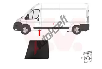 VAN WEZEL Ozdobn� / ochrann� li�ta bo�n� st�ny VAW 1652405, 1652405