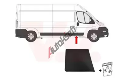 VAN WEZEL Ozdobná / ochranná lišta boční stěny VAW 1652406, 1652406 VAN WEZEL Ozdobná / ochranná lišta boční stěny VAW 1652406, 1652406