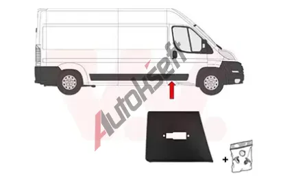 VAN WEZEL Ozdobn� / ochrann� li�ta bo�n� st�ny VAW 1652408, 1652408