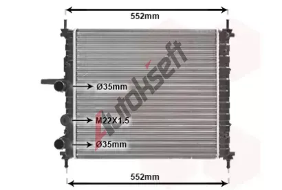 VAN WEZEL Chladi vody VAW 17002201, 17002201