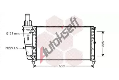 VAN WEZEL Chladi vody VAW 17002228, 17002228