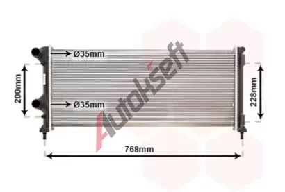 VAN WEZEL Chladi vody VAW 17002250, 17002250