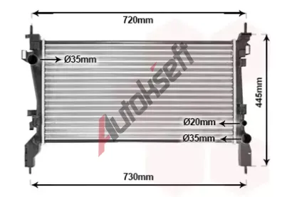 VAN WEZEL Chladi vody VAW 17002380, 17002380