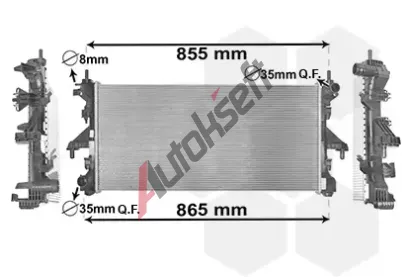 VAN WEZEL Chladi vody VAW 17002398, 17002398